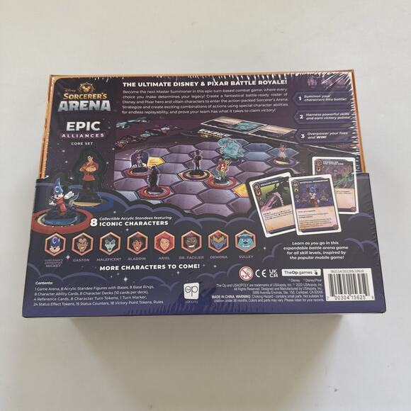NIB Disney Sorcerer's Arena Epic‎ Alliances Core Set Board Game Strategy NEW - Picture 2 of 7